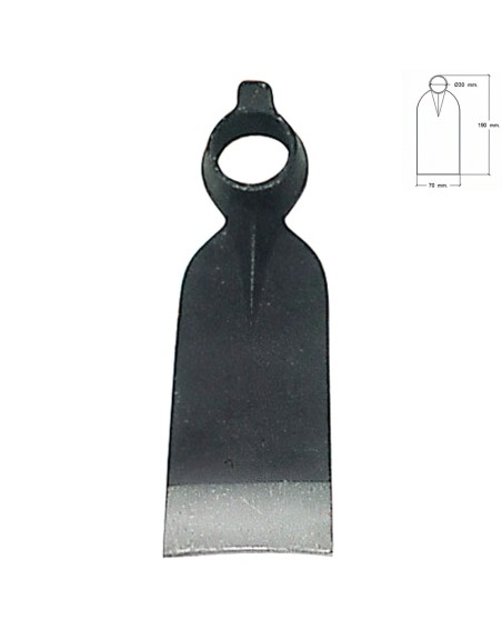 Azada Forjada Sin Mango 210/  350 Gramos