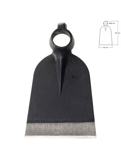 Azada Forjada Sin Mango 219 / 660 Gramos