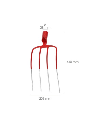 Horca Sin Mango  560 / 4 Puas