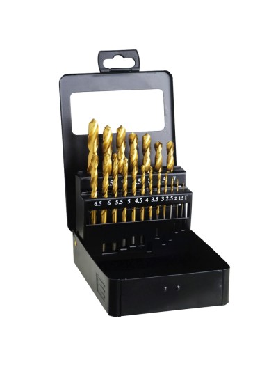 Estuche Brocas Hss Titanio 1-10 mm. 19 Piezas