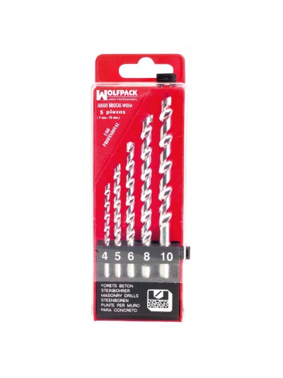 Estuche Brocas Widia Profesional Wolfpack  5 Piezas