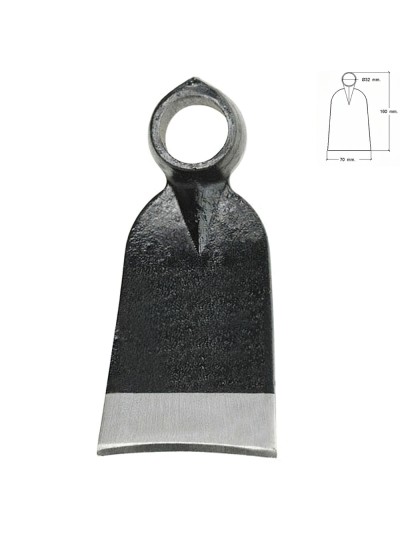 Azada Forjada Sin Mango 343/  310 Gramos