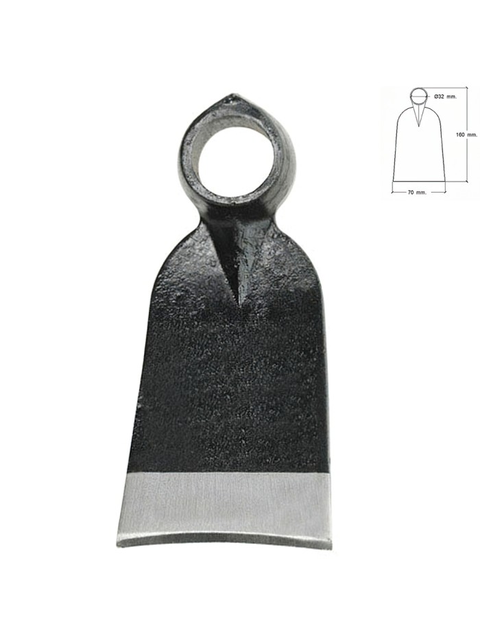 Azada Forjada Sin Mango 343/  310 Gramos