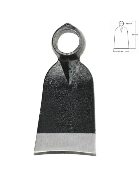 Azada Forjada Sin Mango 343/  310 Gramos
