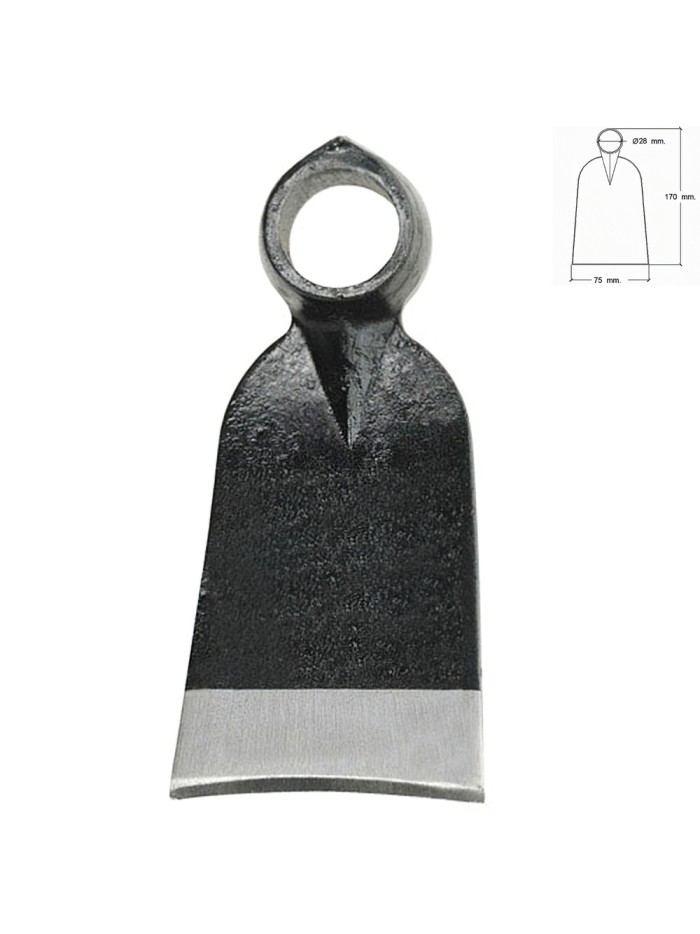 Azada Forjada Sin Mango 343/  400 Gramos