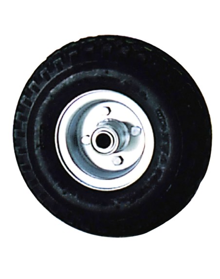 Rueda Carretilla Almacen / Sacos  Neumática Llanta Galvanizada  20 mm.