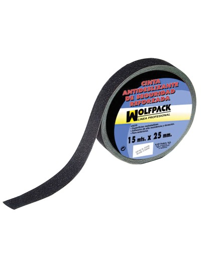 Cinta Antideslizante Negra 15 m. x 50 mm. Uso Doméstico