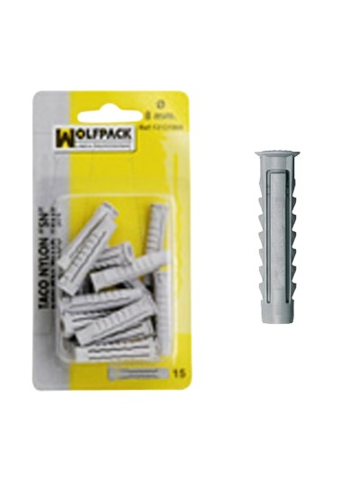 Taco Nylon  SN    12 mm. (6 Piezas)