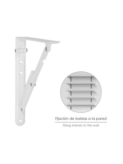 Palomilla Wolfpack Abatible Blanca 300 mm.