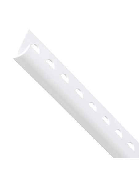 Guardacantos PVC Blanco  Barra 2,6 Metros Canto Redondo