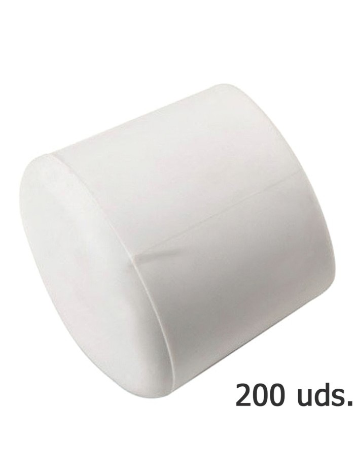 Contera Plastico Redonda Exterior Blanca 30 mm. Bolsa 200 Unidades Contera Plastico Redonda Exterior Blanca 30 mm. Bolsa 200 Unidades