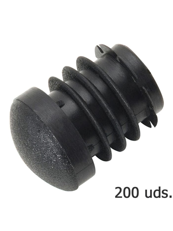 Contera Plastico Redonda Interior Negra Para Tubo Exterior Ø 26 mm. Bolsa 200 Unidades Contera Plastico Redonda Interior Negra Para Tubo Exterior Ø 26 mm. Bolsa 200 Unidades