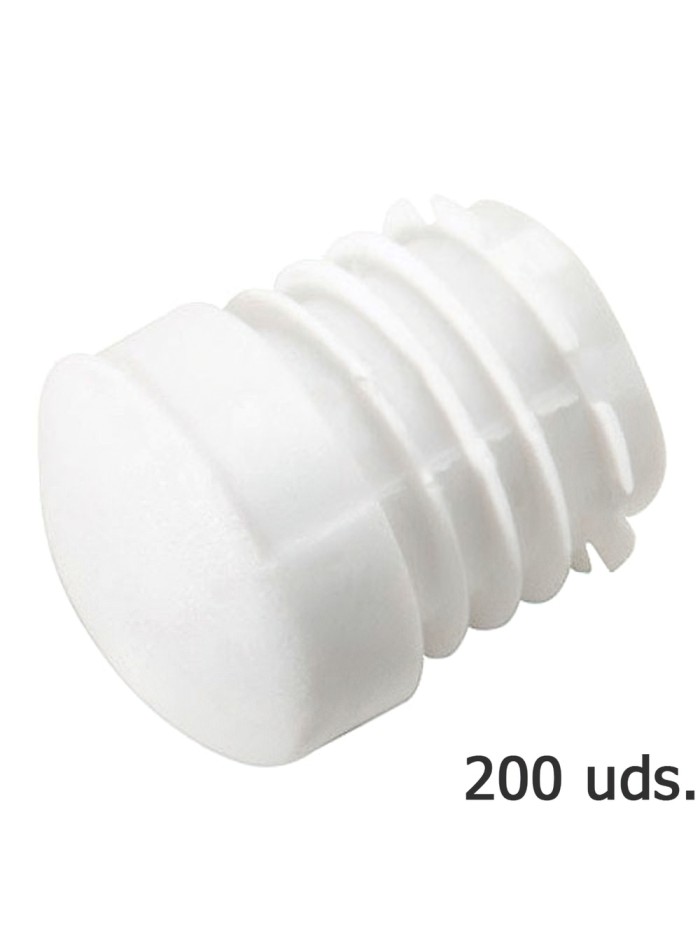 Contera Plastico Redonda Interior Blanca Para Tubo Exterior Ø 26 mm. Bolsa 200 Unidades Contera Plastico Redonda Interior Blanca Para Tubo Exterior Ø 26 mm. Bolsa 200 Unidades