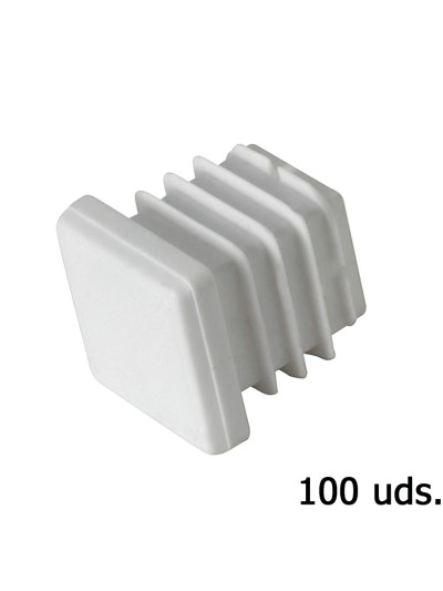 Contera Plastico Cuadrada 30x30 mm. Bolsa 100 Unidades