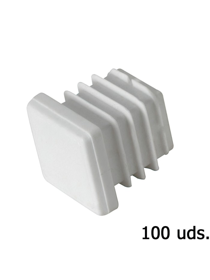 Contera Plastico Cuadrada 30x30 mm. Bolsa 100 Unidades Contera Plastico Cuadrada 30x30 mm. Bolsa 100 Unidades
