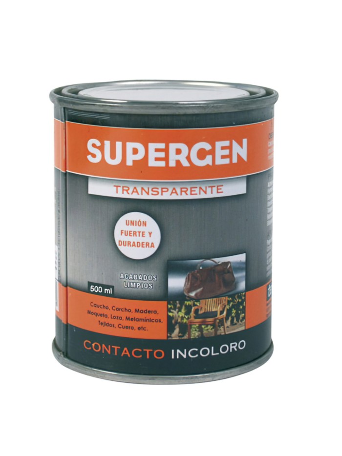 Pegamento Supergen Incoloro  500 ml.