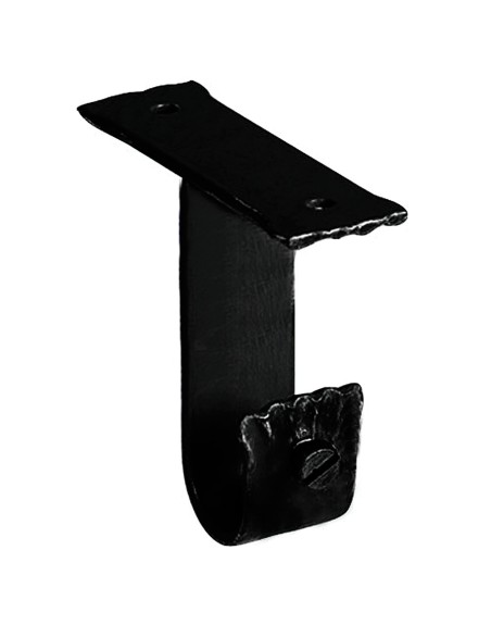 Soporte Techo Forja Ø 20 mm. Negro (Blister 2 Piezas)