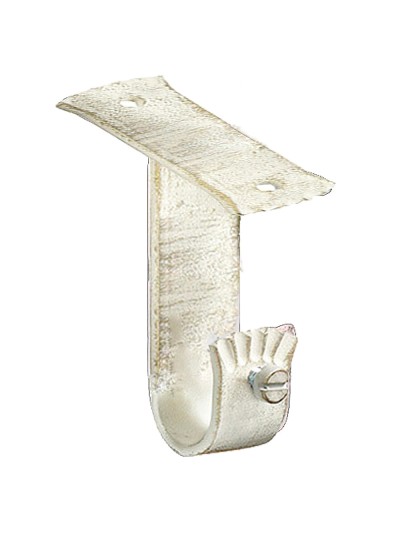 Soporte Techo Forja Ø 20 mm. Marfil / Oro (Blister 2 Piezas)