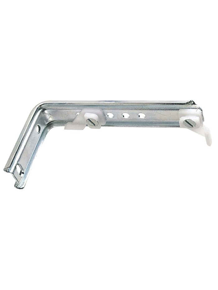 Soporte Doble Para Riel Aluminio Blanco Reforzado