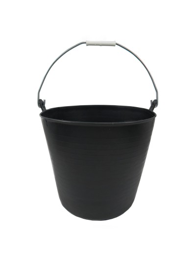 Cesto Plastico Negro Un Asa 22 Litros