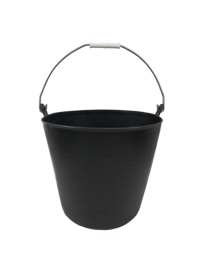 Cesto Plastico Negro Un Asa 22 Litros