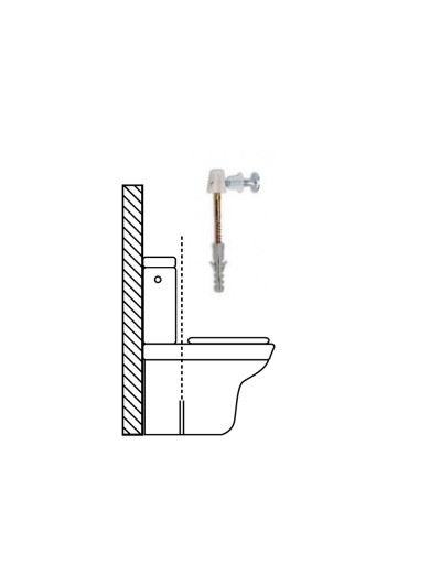 Kit Sanitario Fijación Wc  Horizontal 5x70 mm. (2 Piezas)