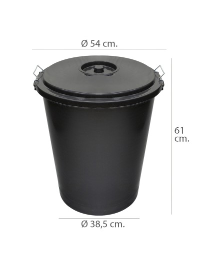 Cubo Basura Plastico Comunidad Con Tapa   50 Litros