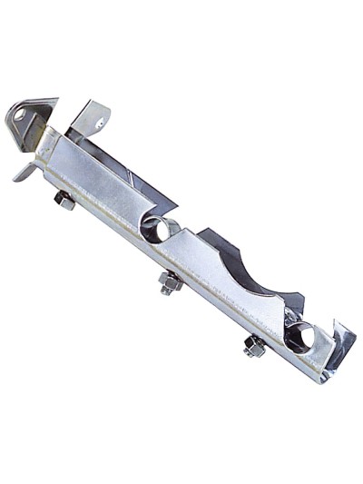 Soporte Barra 12 mm.Ø Cromo Doble Frente