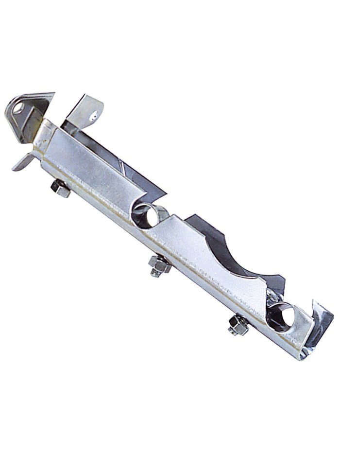 Soporte Barra 12 mm.Ø Cromo Doble Frente