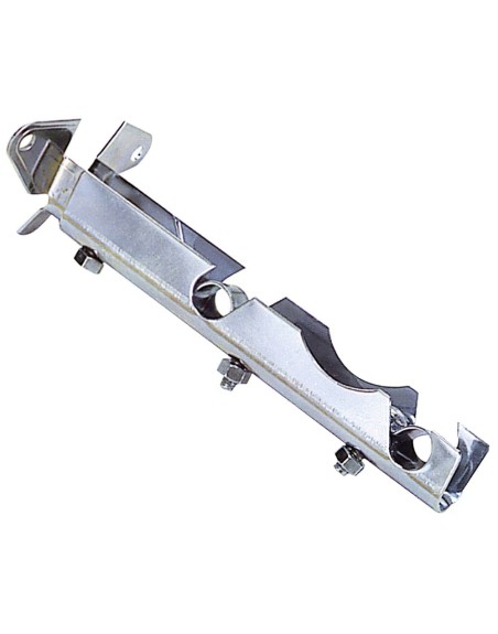 Soporte Barra 12 mm.Ø Cromo Doble Frente