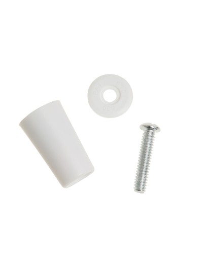 Tope Persiana Con Tornillo 40 mm. Blanco