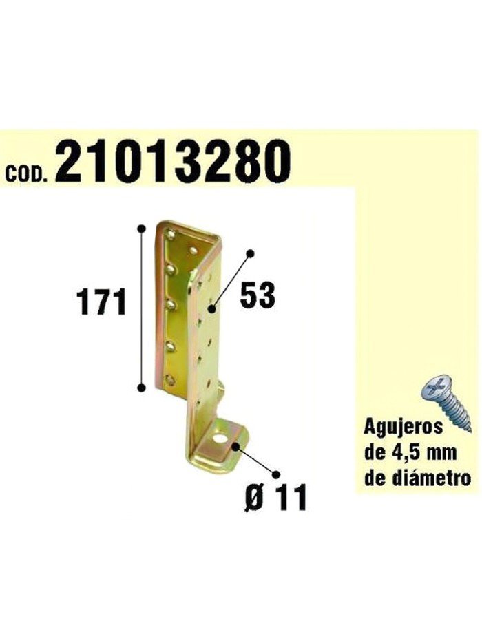 Soporte Para Madera Anclaje Bicromatado Regulable