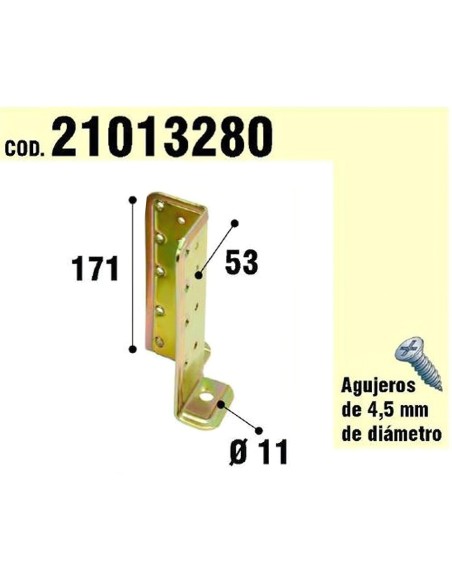 Soporte Para Madera Anclaje Bicromatado Regulable