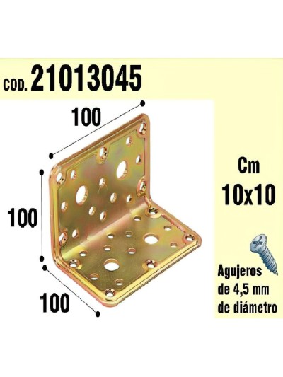 Soporte Para Madera Ángulo 100 x 100 x 100 mm.