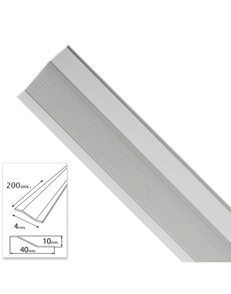 Tapajuntas Adhesivo Para Ceramica Metal Plata 200,0 cm.