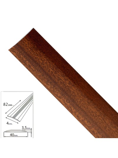 Tapajuntas Adhesivo Para Moquetas Metal Sapeli   82,0 cm.