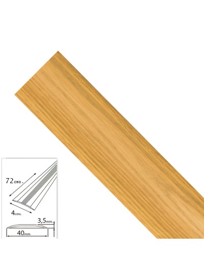 Tapajuntas Adhesivo Para Moquetas Metal Roble   82,0 cm.