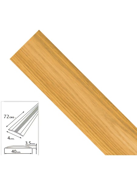 Tapajuntas Adhesivo Para Moquetas Metal Roble   82,0 cm.