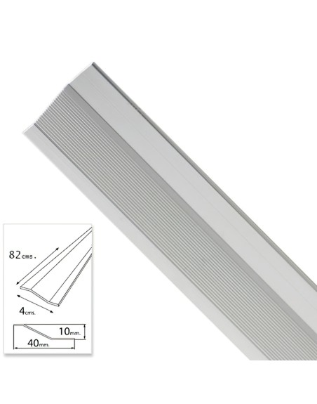 Tapajuntas Adhesivo Para Ceramica Metal Plata   82,0 cm.