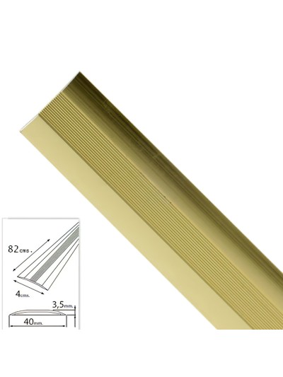 Tapajuntas Adhesivo Para Moquetas Metal Oro   82,0 cm.