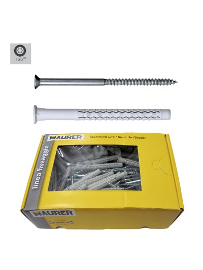 Taco Wolfpack Con Tirafondo Torx MU-XL 10 x 140 mm. (Caja de 50 piezas)