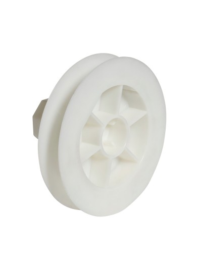 Disco Persiana Plastico Compacto para Rodamieto 120x40 mm.  Cinta 18 mm.