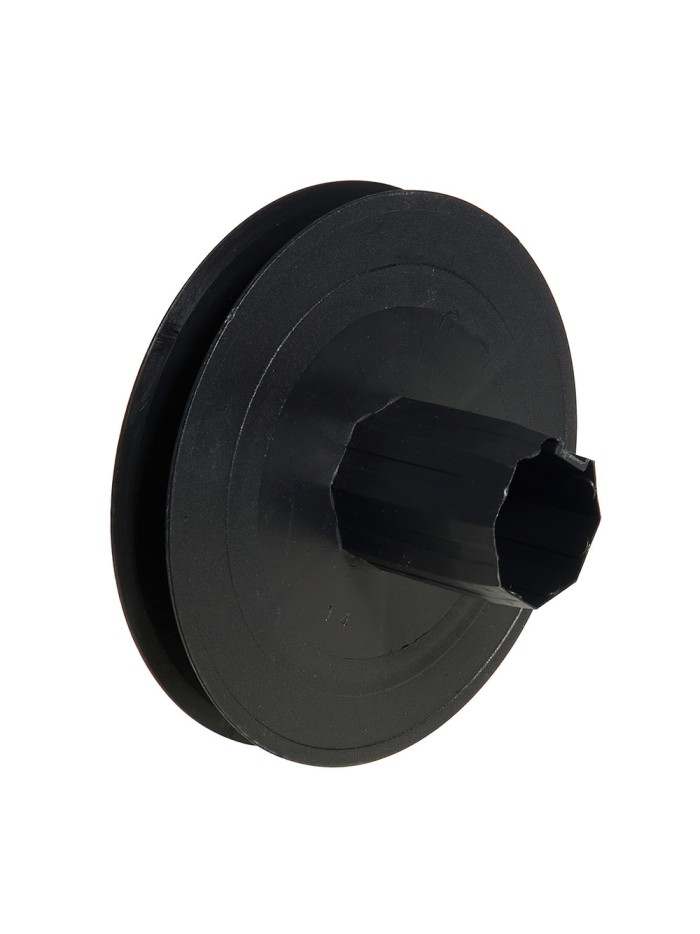 Disco Persiana Plastico Espiga Metalica 136x40 mm. Cinta 14 mm.