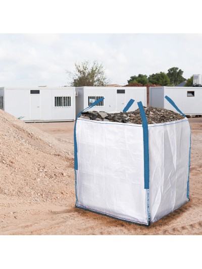 Saco Obra Big Bag Rafia  90x90x90cm. Carga máxima seg. 1.000Kg.