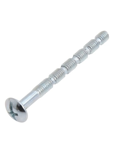 Tornillo Multicorte Para Tiradores M4x45 mm. (Caja 100 unidades). Zincado. Cortable a 20 / 25 / 30 / 35 / 40 mm.