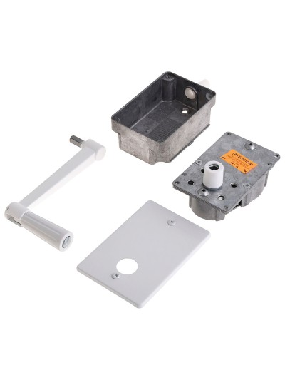 Torno Elevacion Persiana Empotrar Blanco