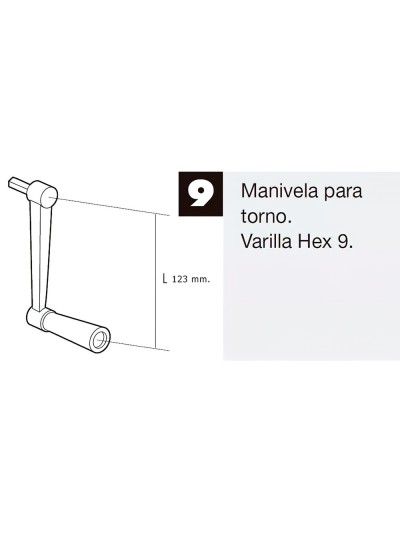 Manivela Para Torno Persiana Blanco