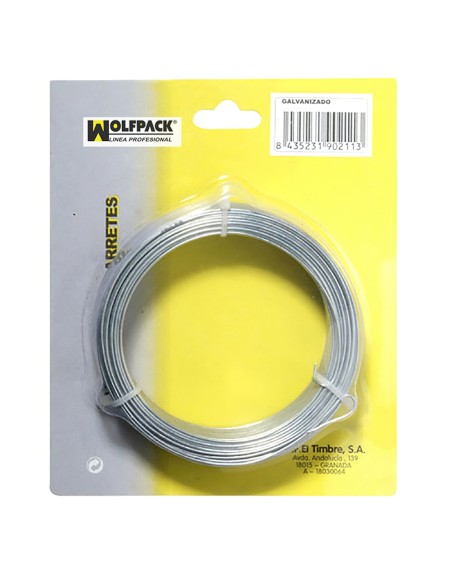 Alambre Galvanizado 1,3 mm / 8 (Rollo 50 metros)