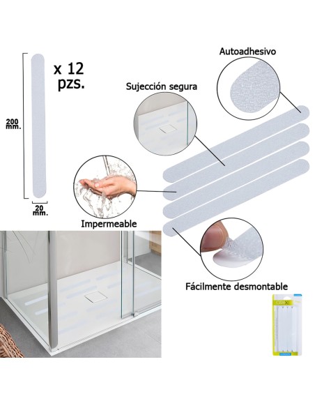 Tiras Antideslizante Adhesivas Para Baños / Duchas