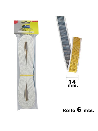 Cinta Persiana Wolfpack Bicolor 14 mm. Rollo 6 metros